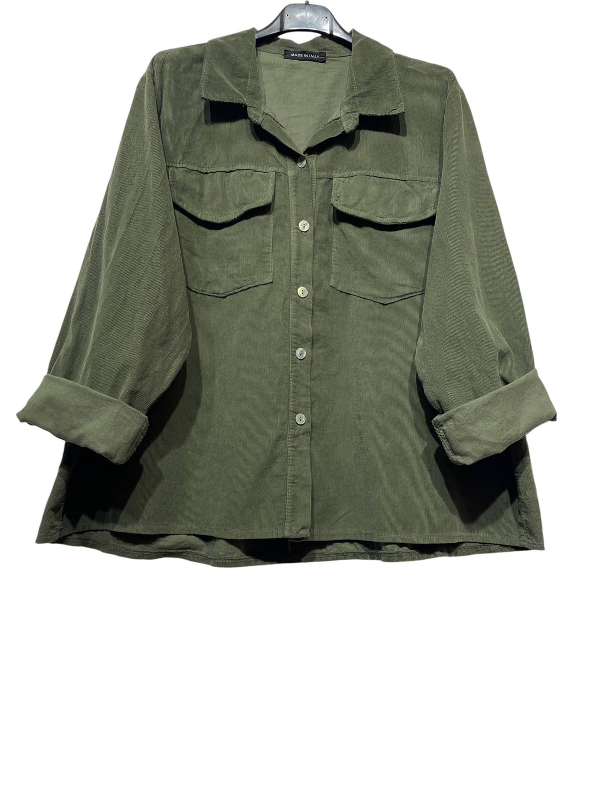 100% Cotton Shirt-Jacket in Corduroy with Pockets | Multiple Color Options