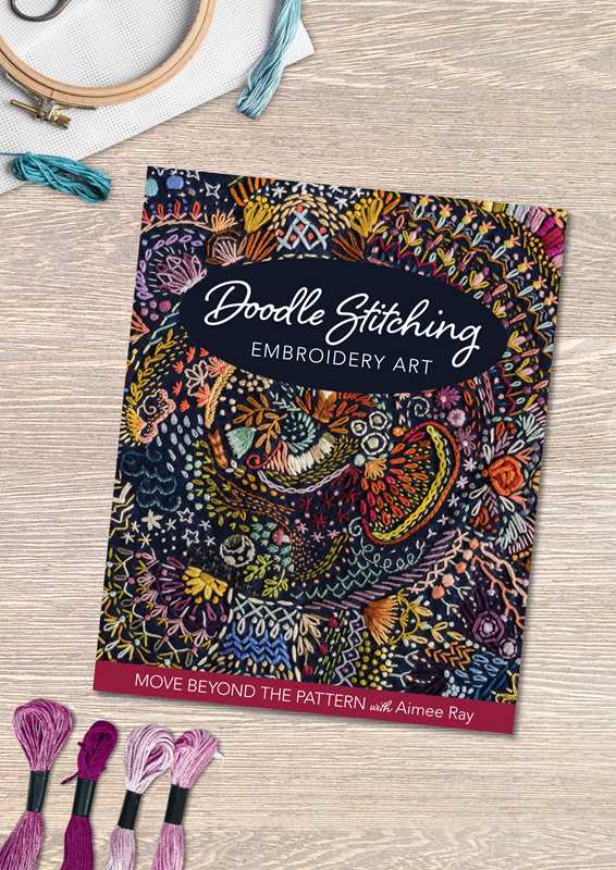 Doodle Stitching Embroidery Art by Aimee Ray