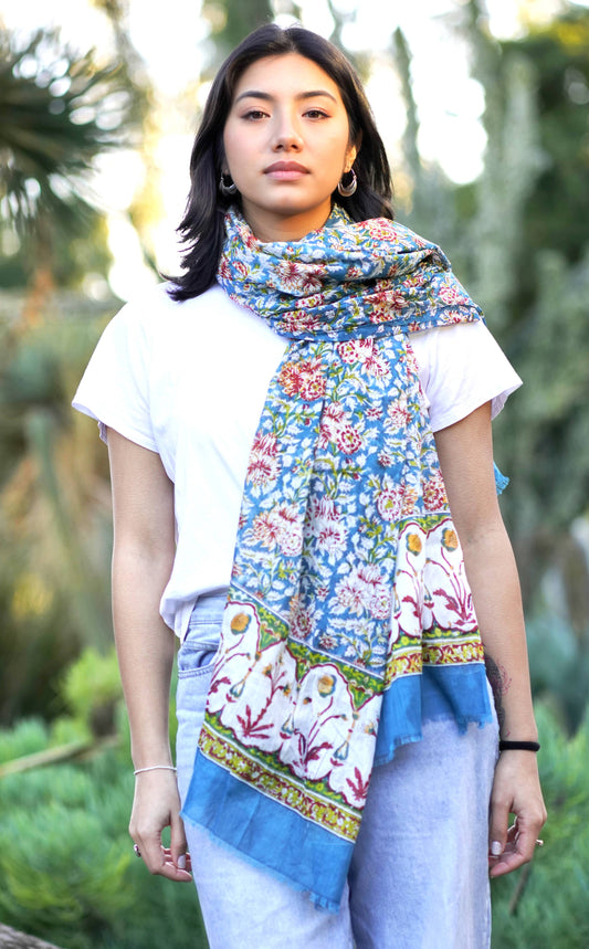 Nila Scarf/Sarong Large Teal