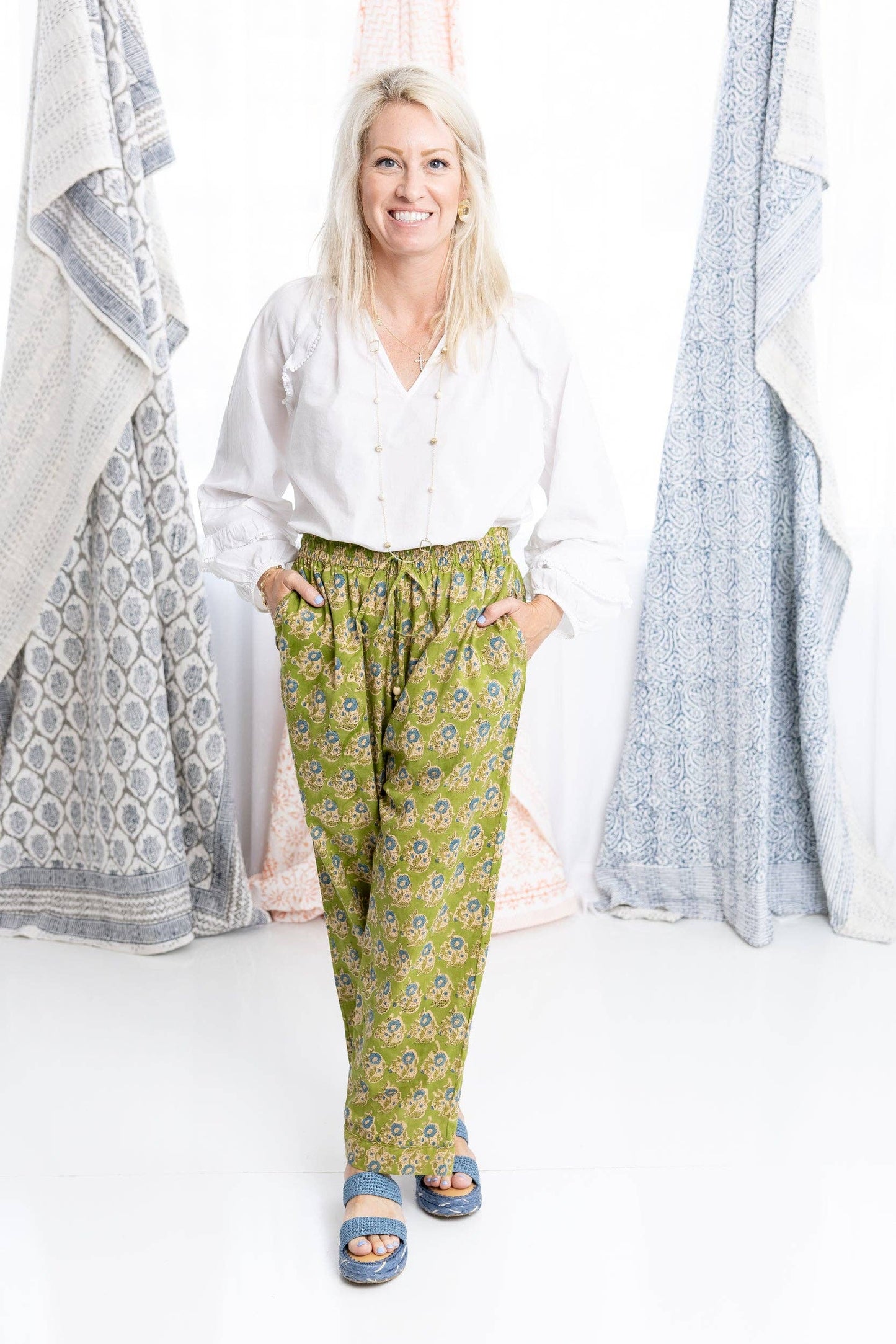 Olive Bloom Pants