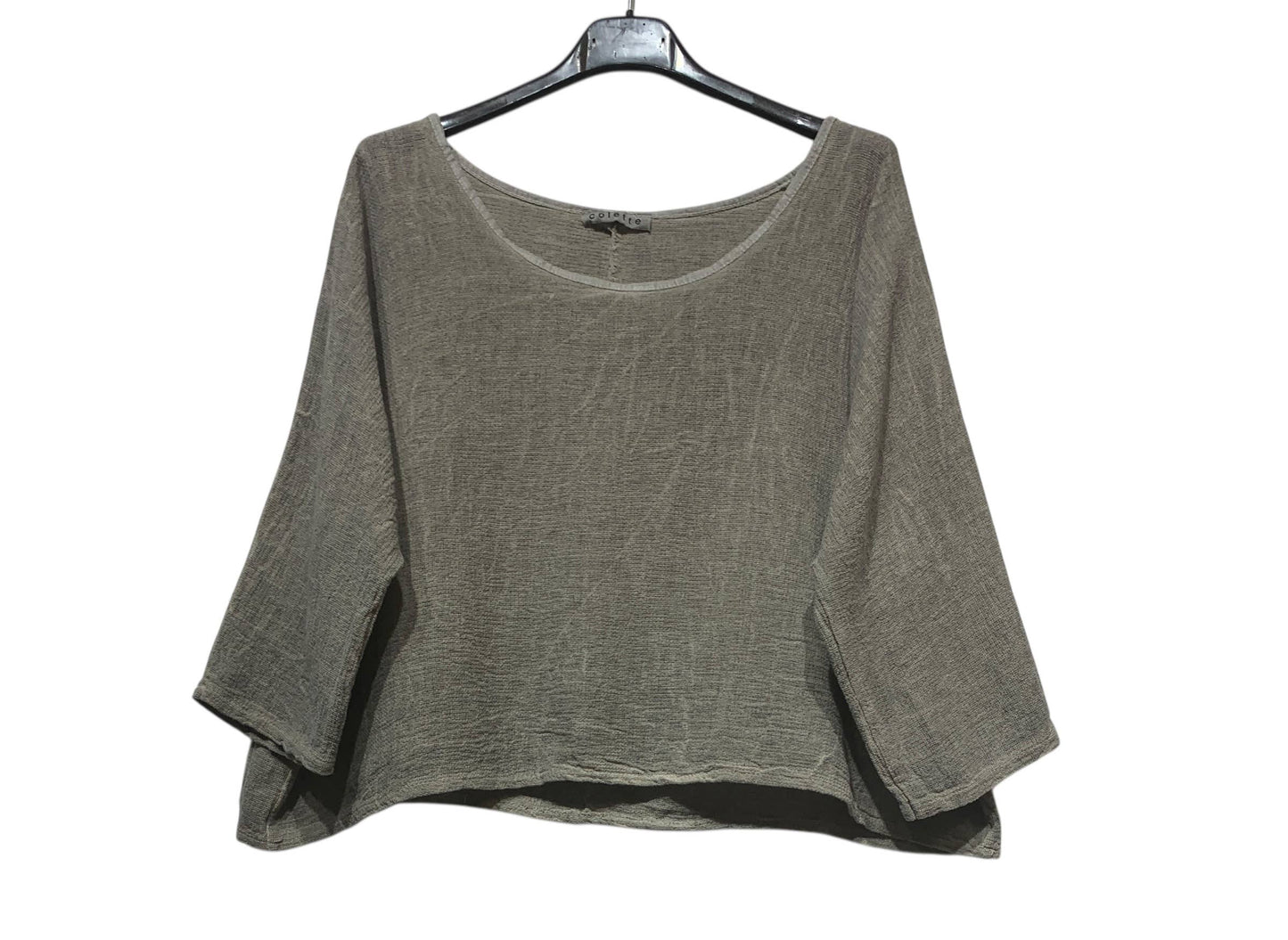 1973 INGRID WOMEN'S COTTON LINEN CROP TOP