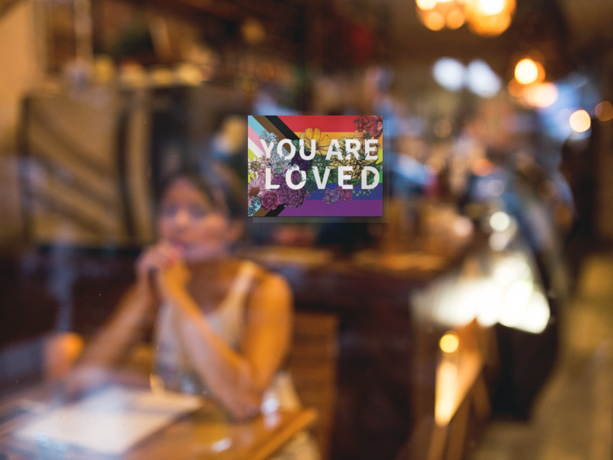You Are Loved Sticker | LGBTQ Pride Gifts | Pride Flag Decal