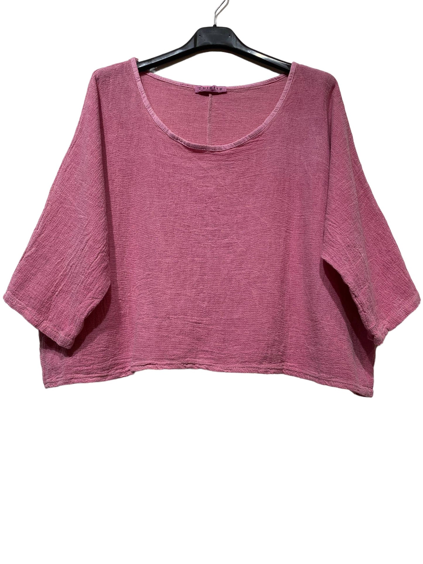1973 INGRID WOMEN'S COTTON LINEN CROP TOP
