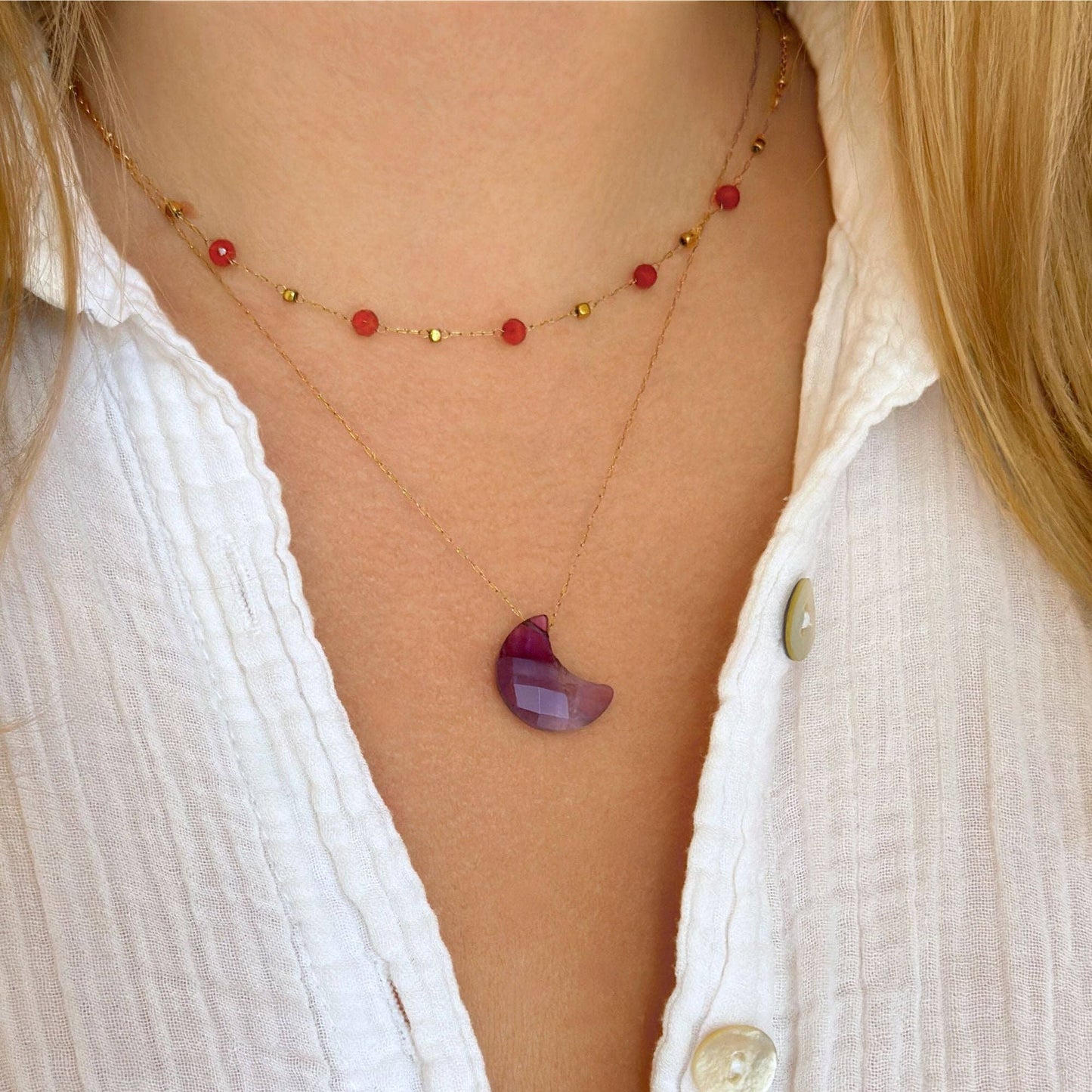 Crystal Harmony Chain Necklace