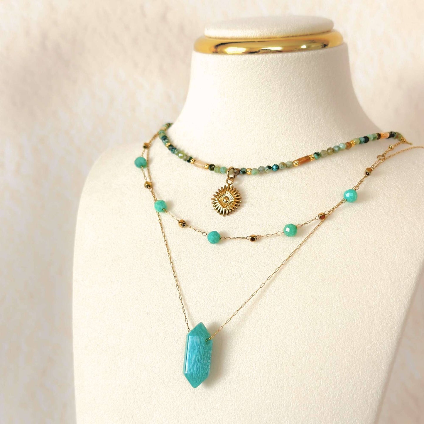 Crystal Harmony Chain Necklace