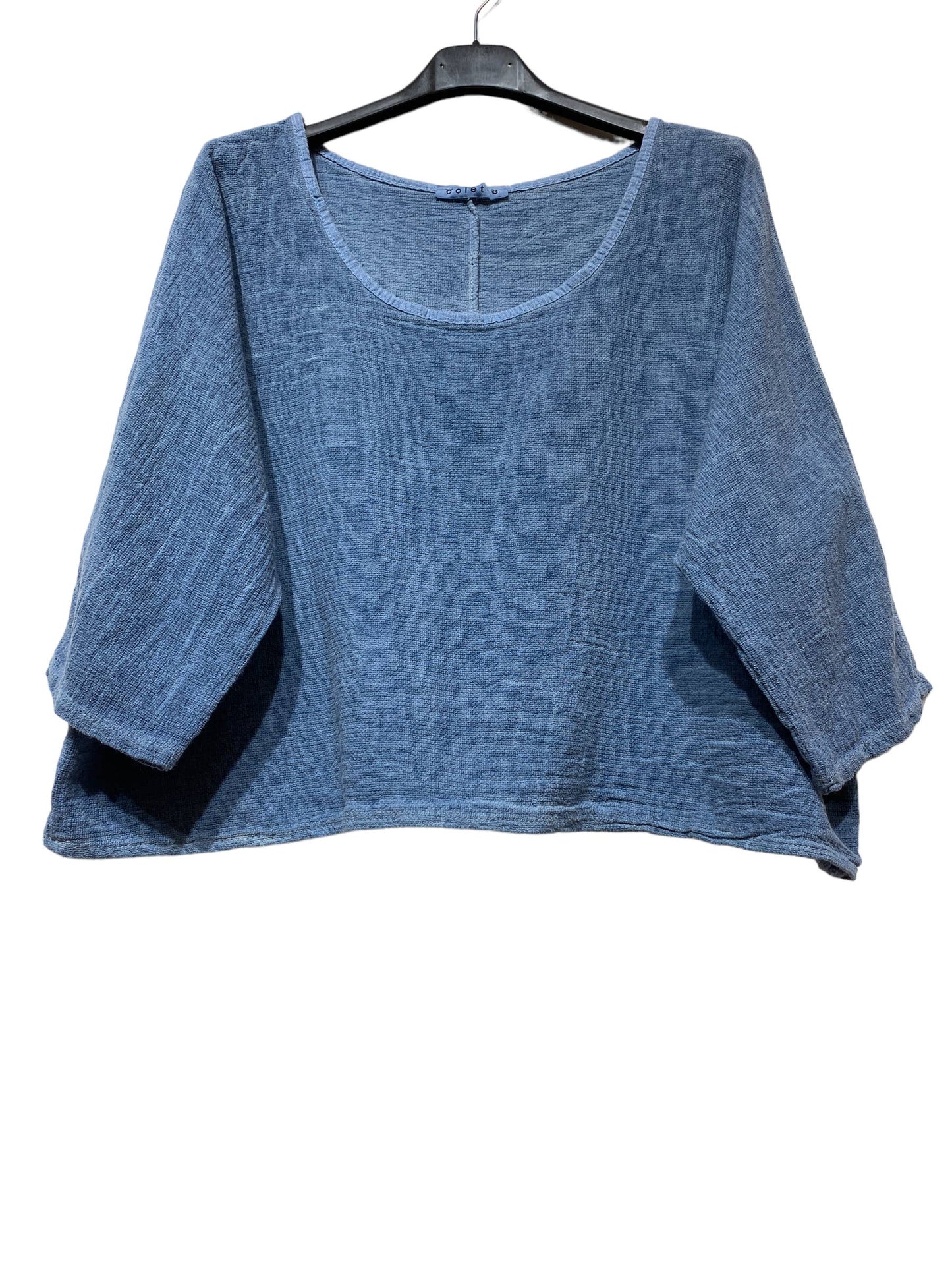 1973 INGRID WOMEN'S COTTON LINEN CROP TOP