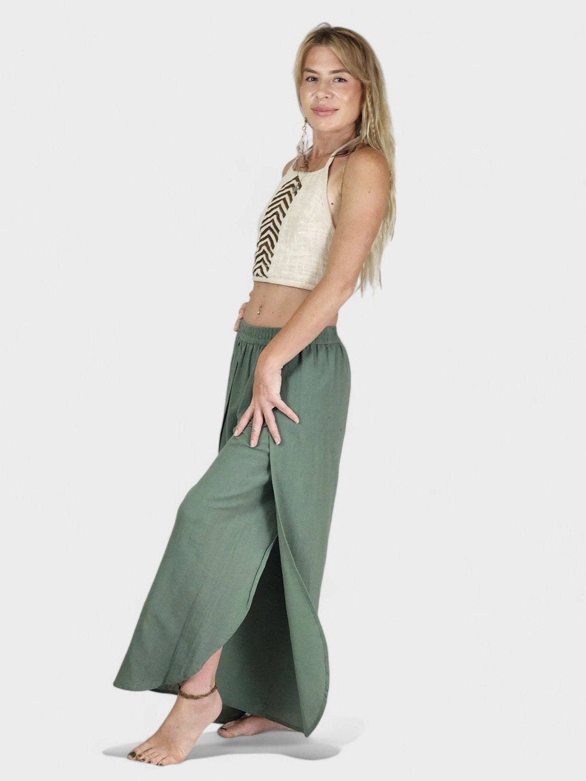 Jute Fly Away Trousers (Sage)