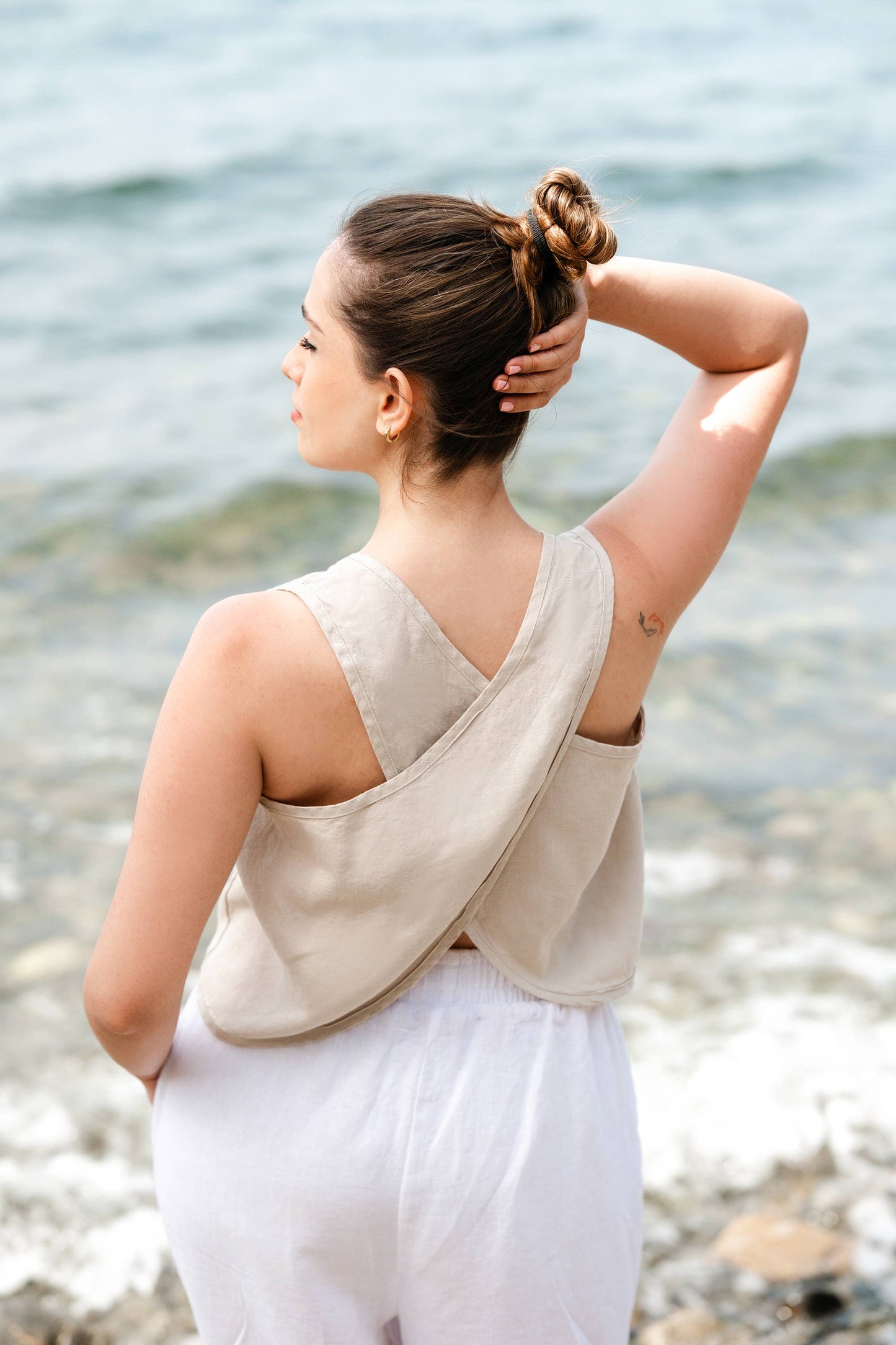 Crossed Back Tank Top
