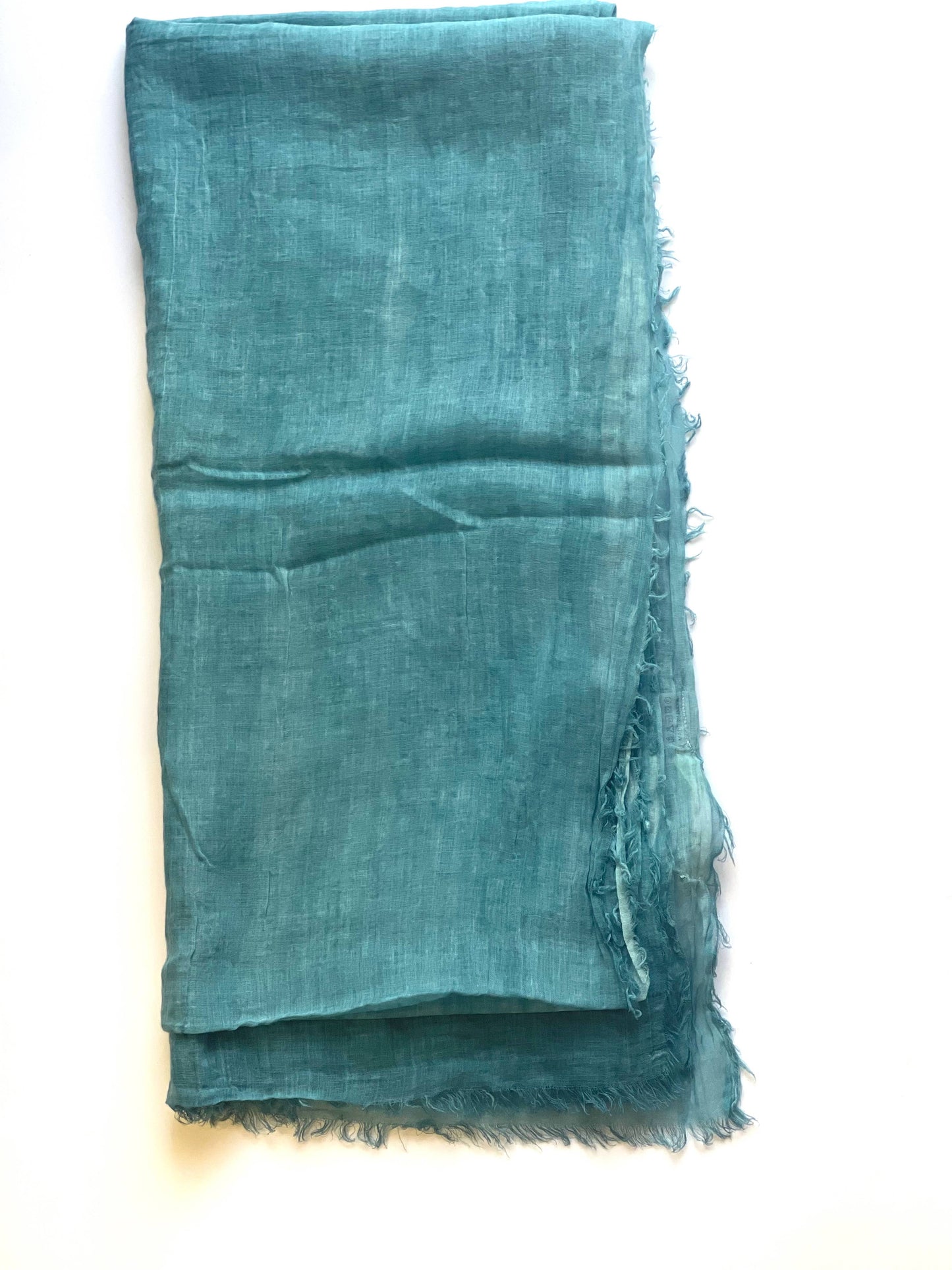 Stone Washed Cotton Scarf Teal