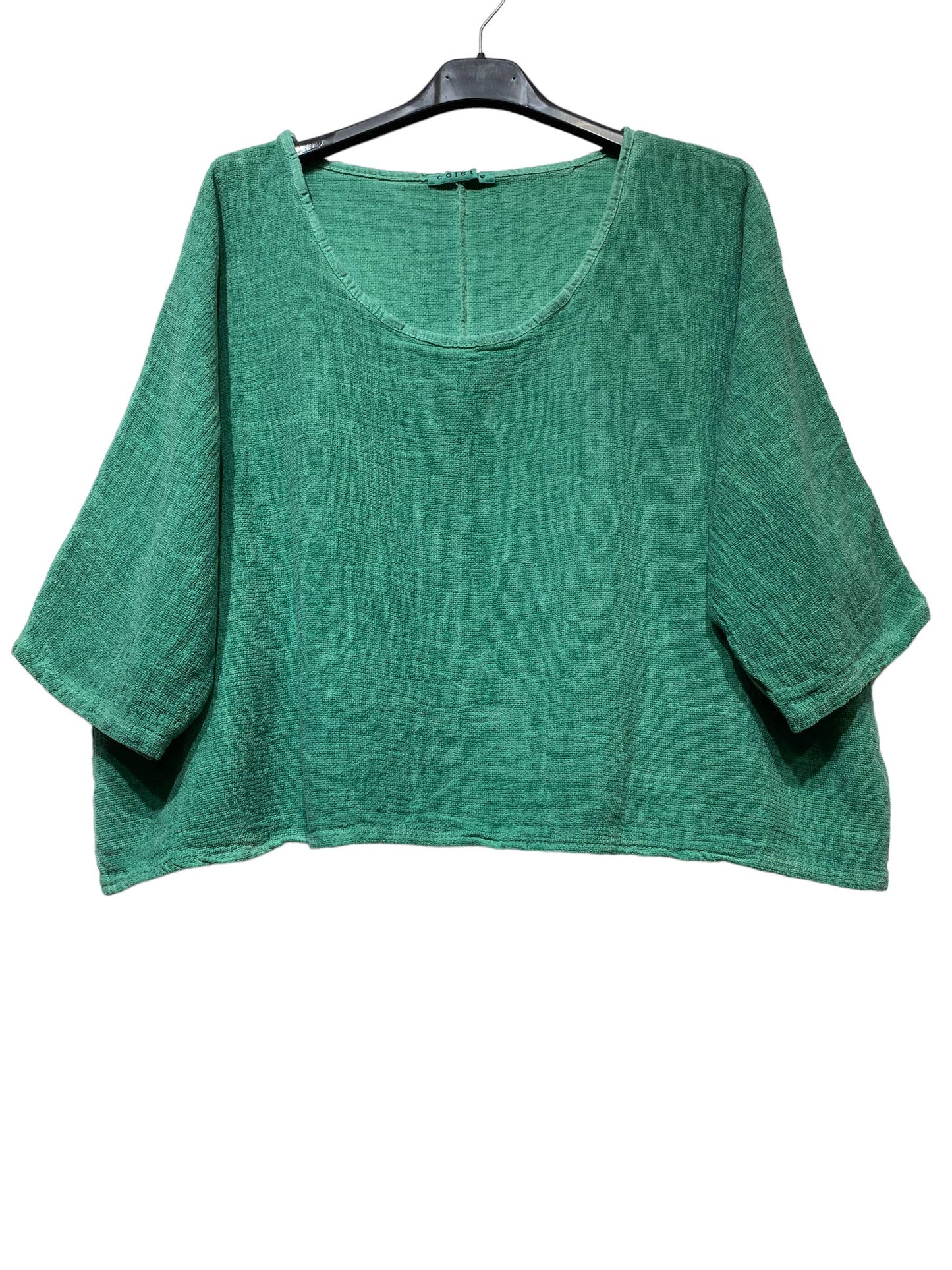 1973 INGRID WOMEN'S COTTON LINEN CROP TOP