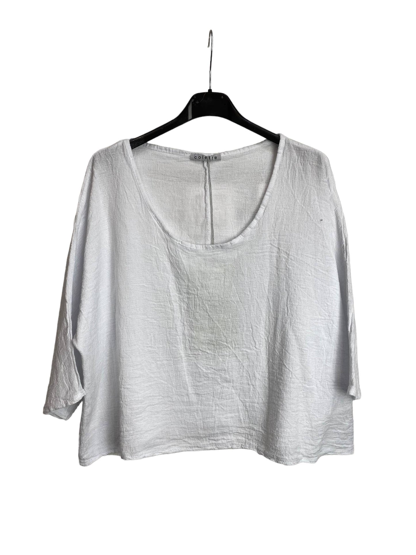 1973 INGRID WOMEN'S COTTON LINEN CROP TOP