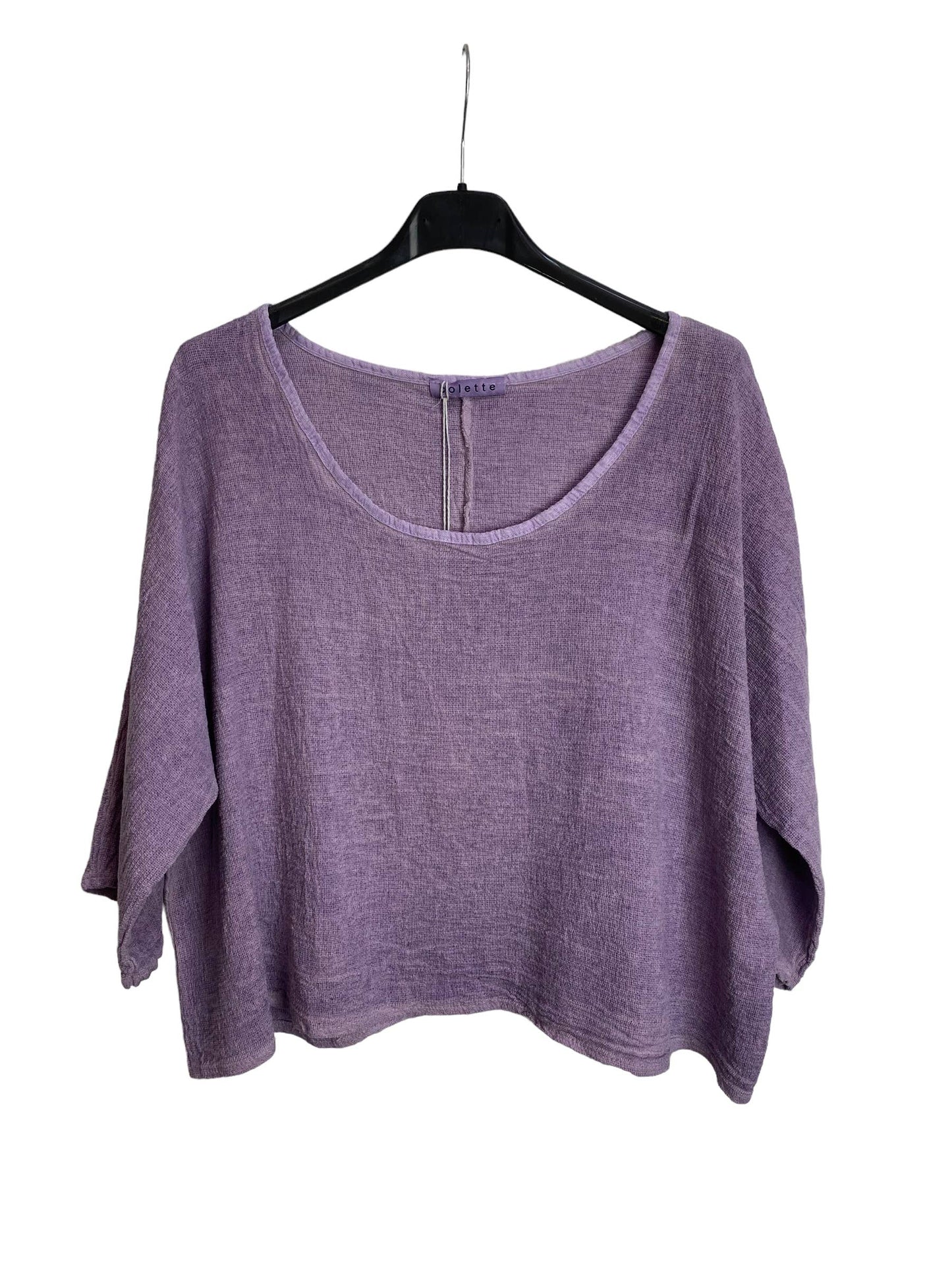 1973 INGRID WOMEN'S COTTON LINEN CROP TOP