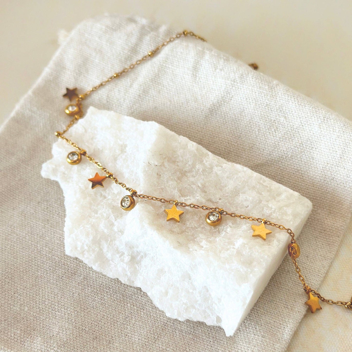 Stardust Layering Necklace – Celestial Waterproof Jewelry