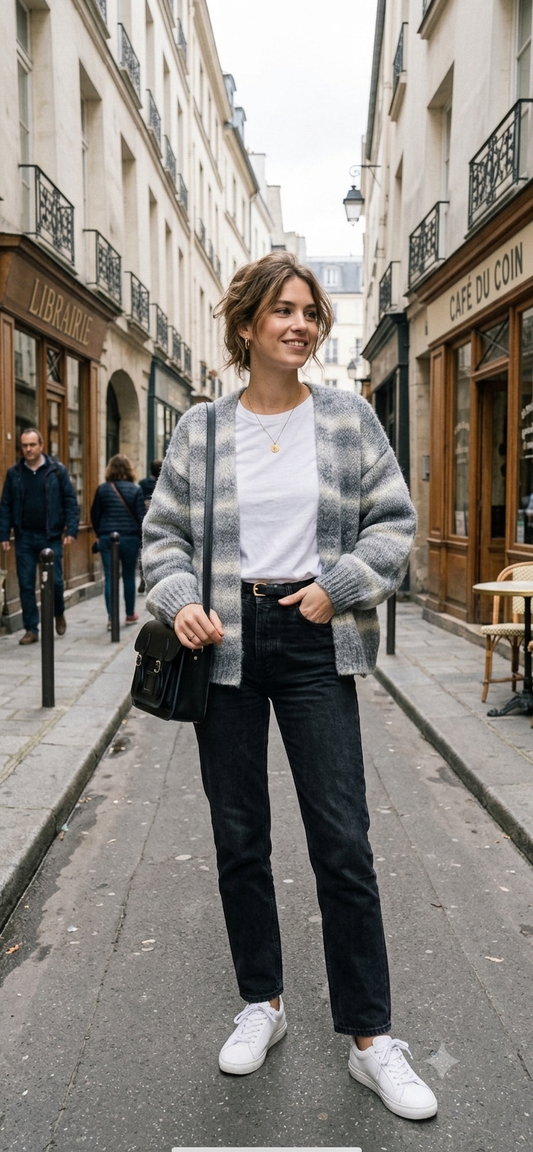 Striped Gray Sweater