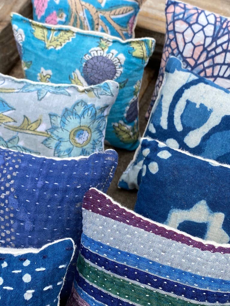 Blue Square Lavender Sachets