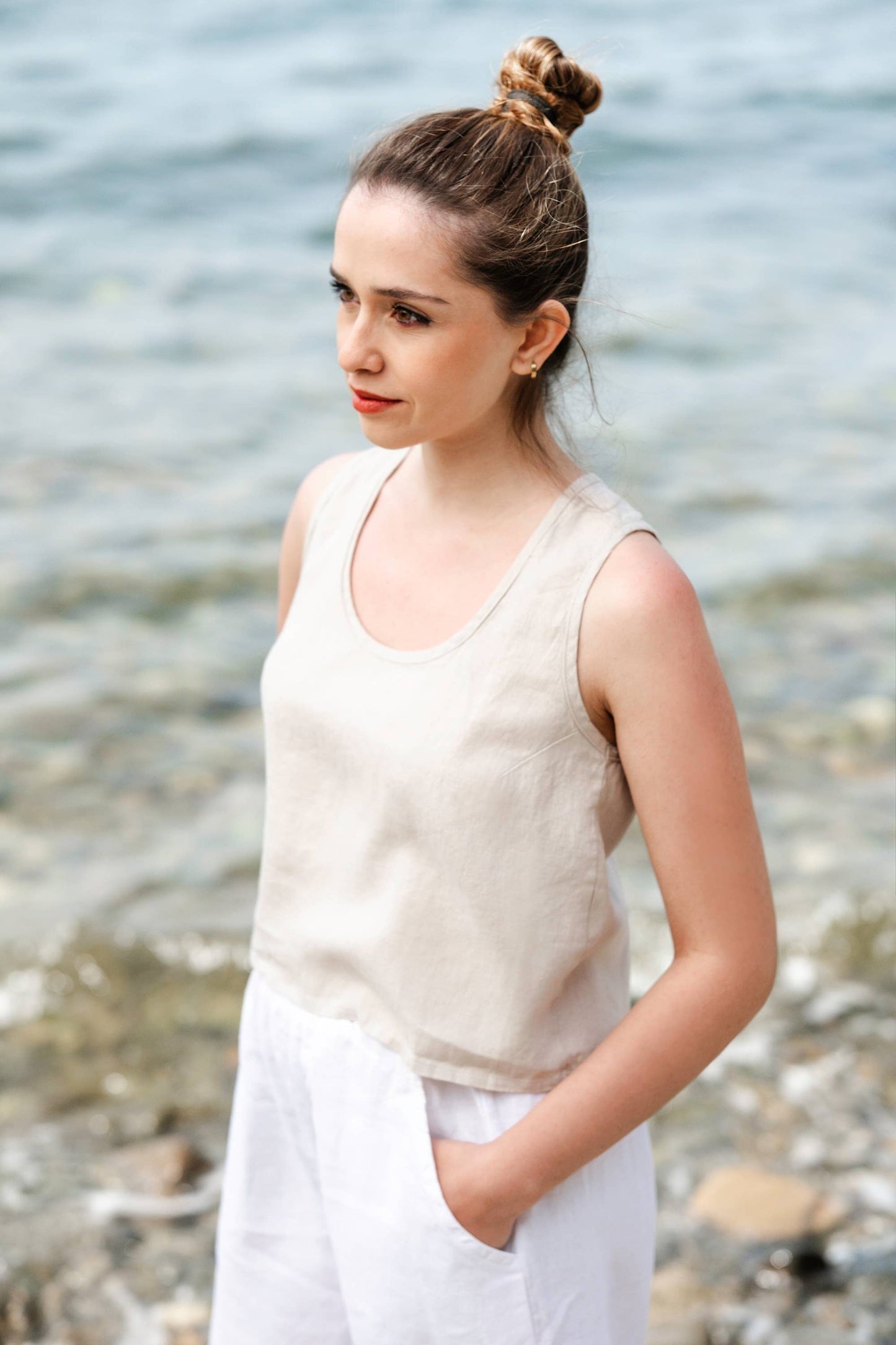 Crossed Back Tank Top