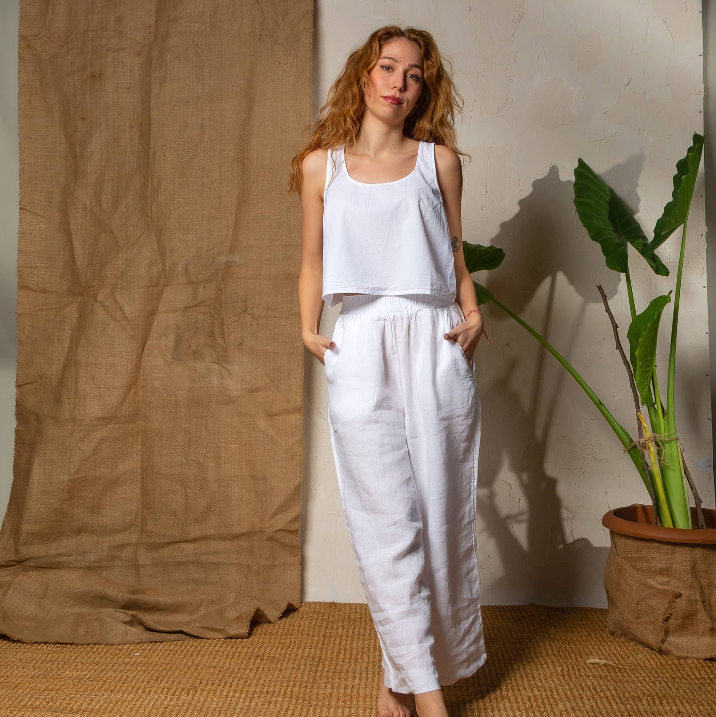 Crossed Back Tank Top