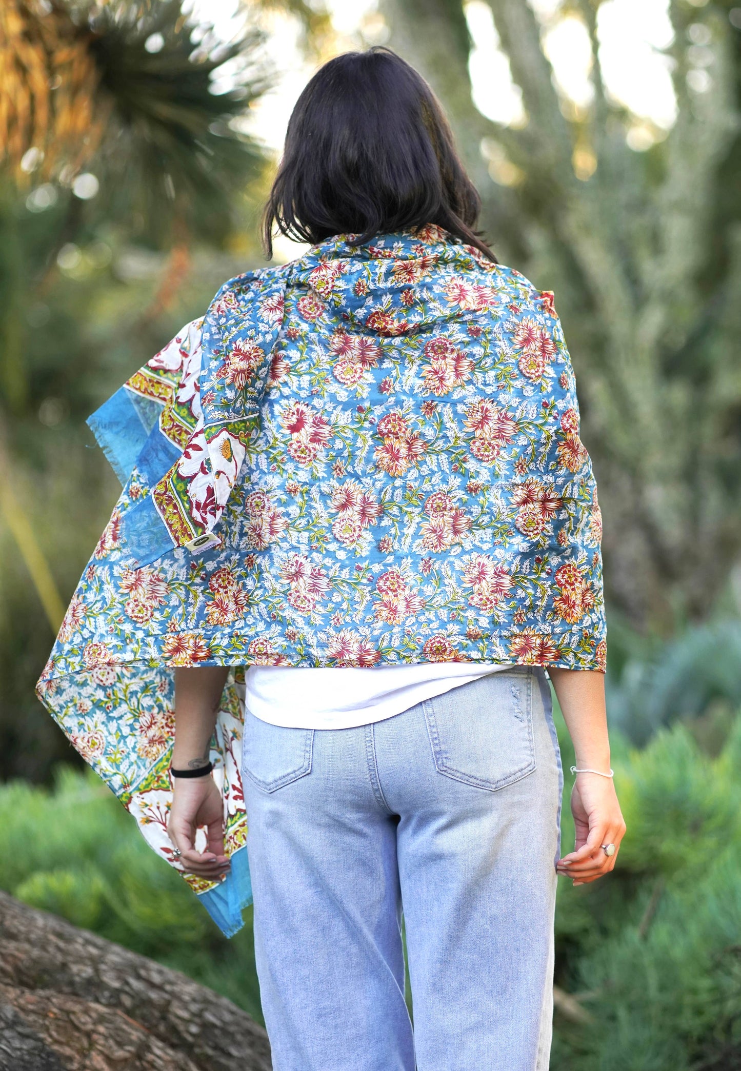 Nila Scarf/Sarong Large Teal