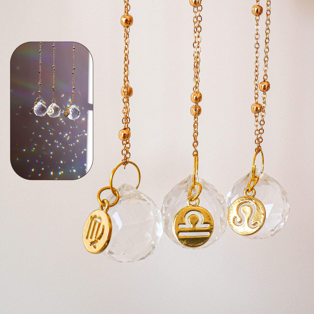 Zodiac Car Suncatcher – Rear View Mirror Decor
