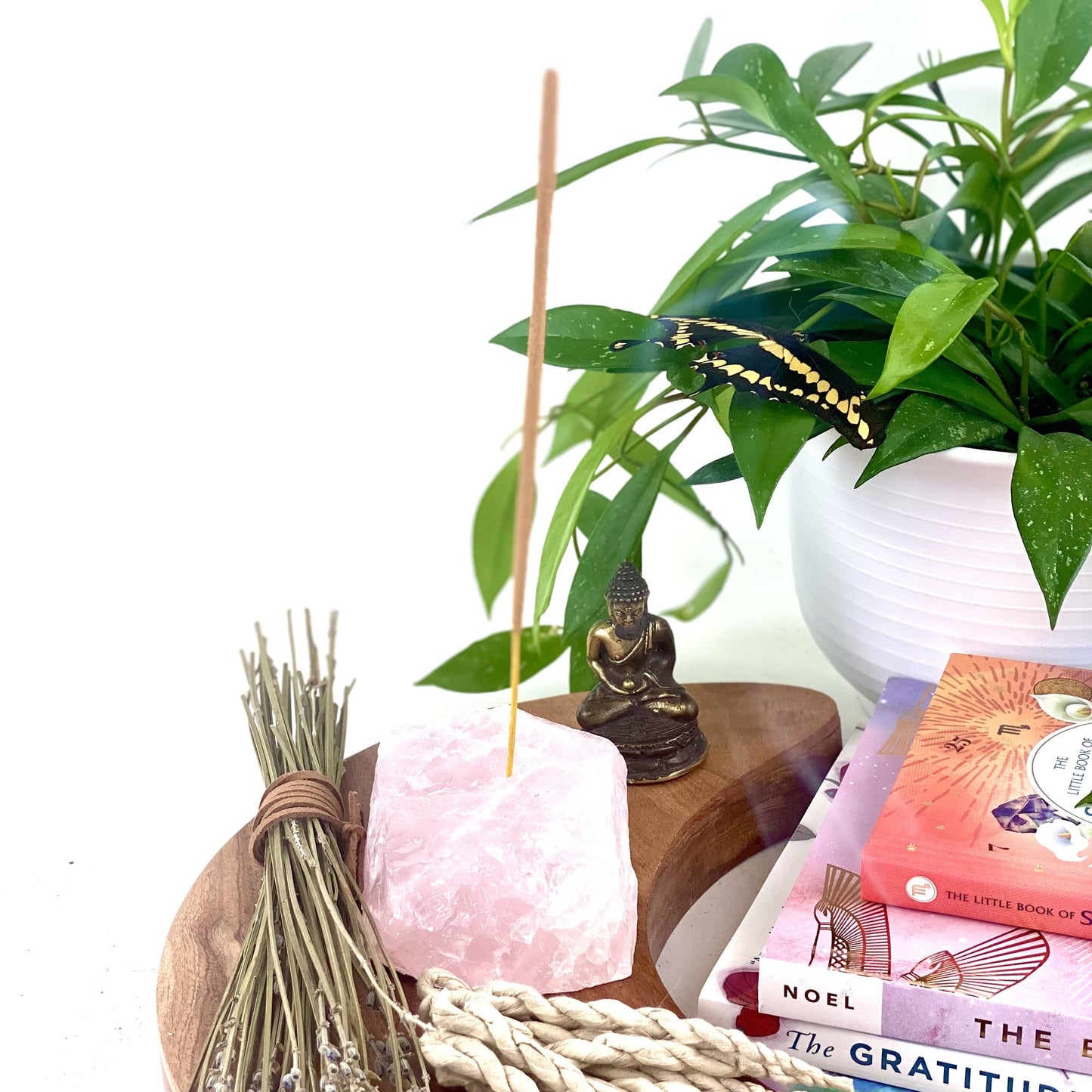 Rough Stone Crystal Incense Holder
