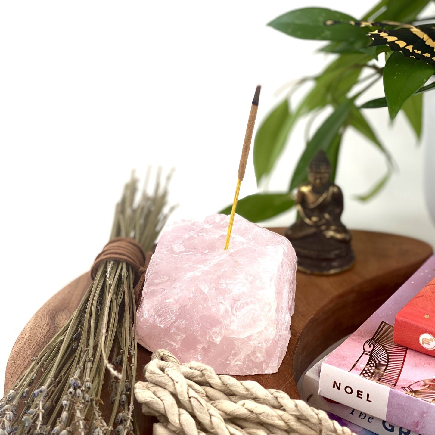 Rough Stone Crystal Incense Holder