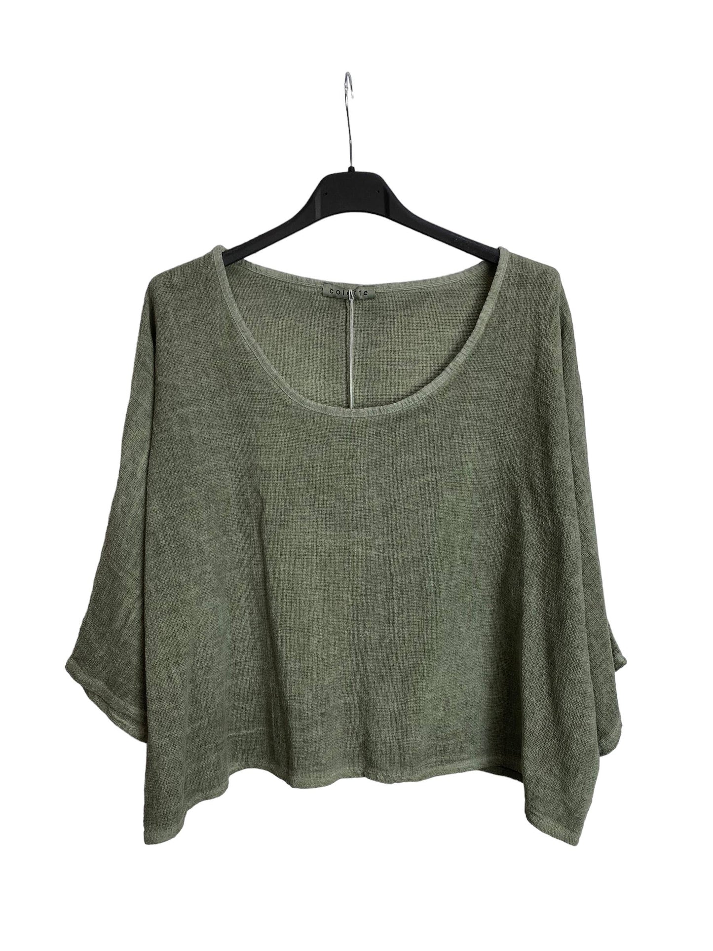 1973 INGRID WOMEN'S COTTON LINEN CROP TOP