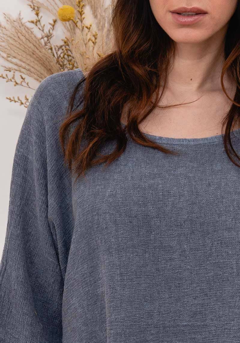 1973 INGRID WOMEN'S COTTON LINEN CROP TOP