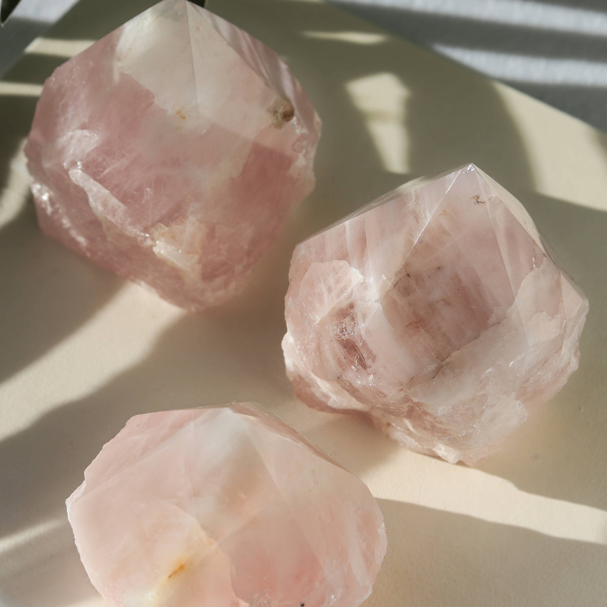 Rose Quartz Point Base Cut