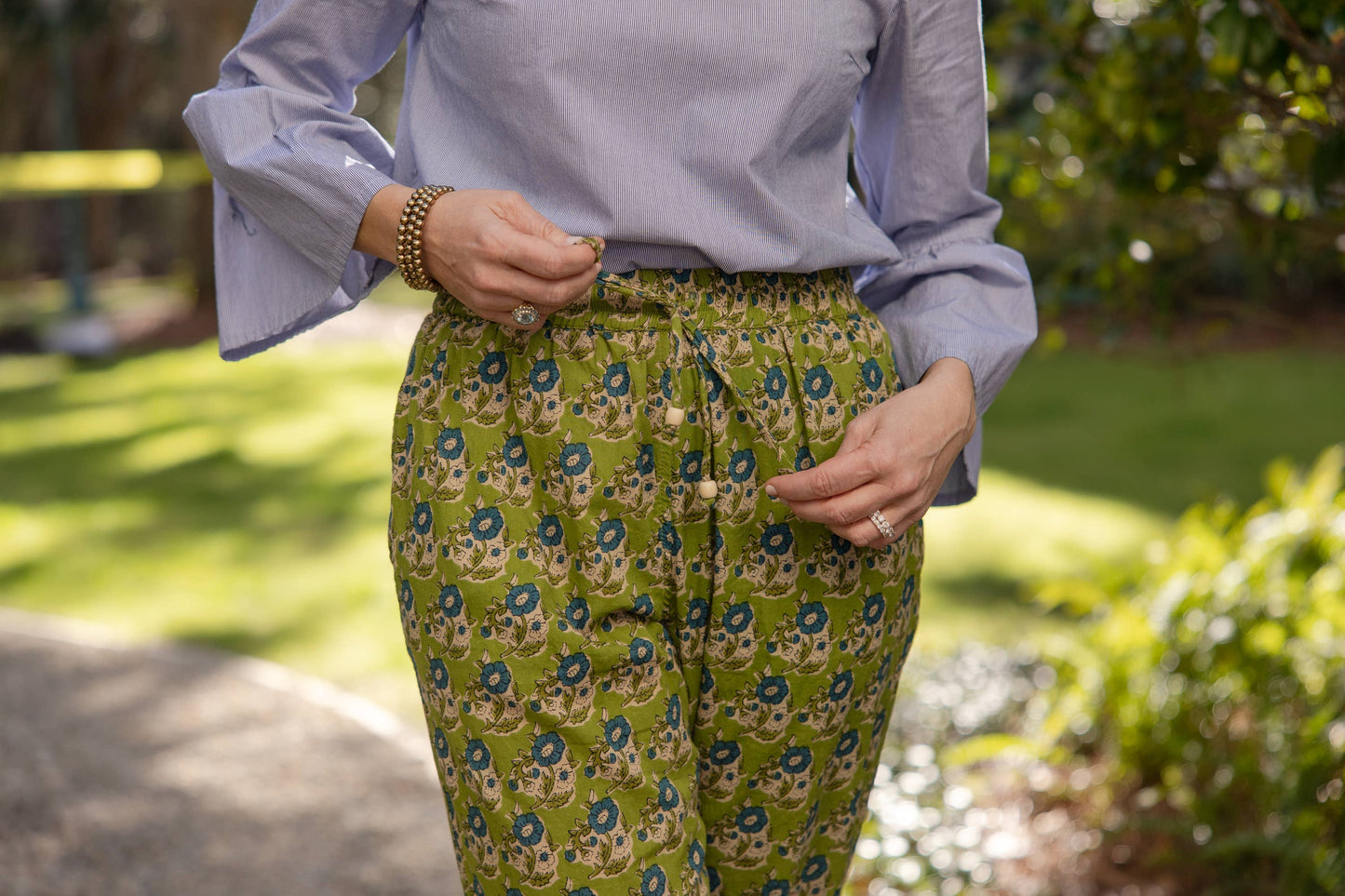 Olive Bloom Pants