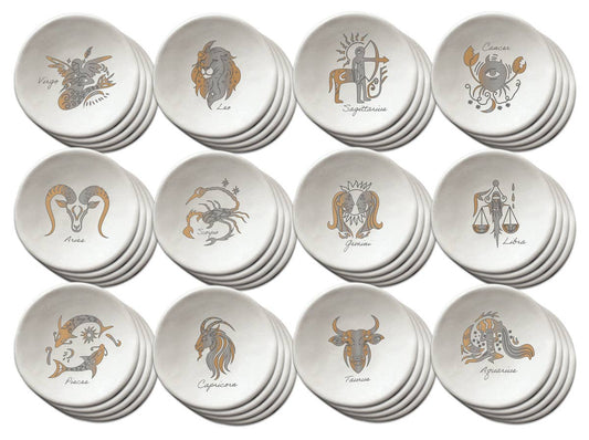 Round Dish: Zodiac & Astrological signs