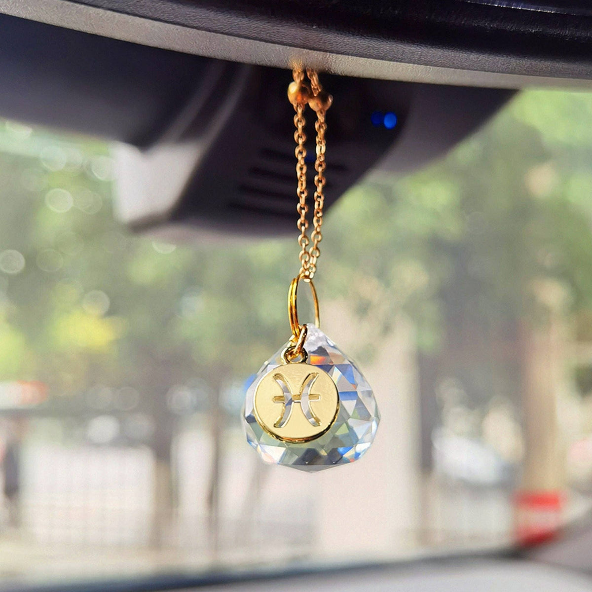 Zodiac Car Suncatcher – Rear View Mirror Decor