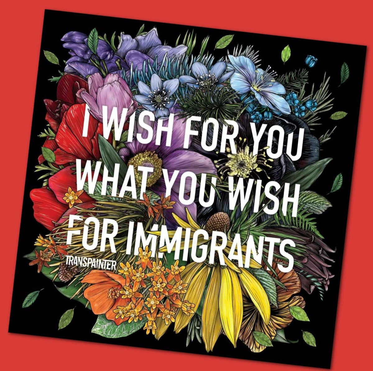 I Wish for You What You Wish for Immigrants Stickers