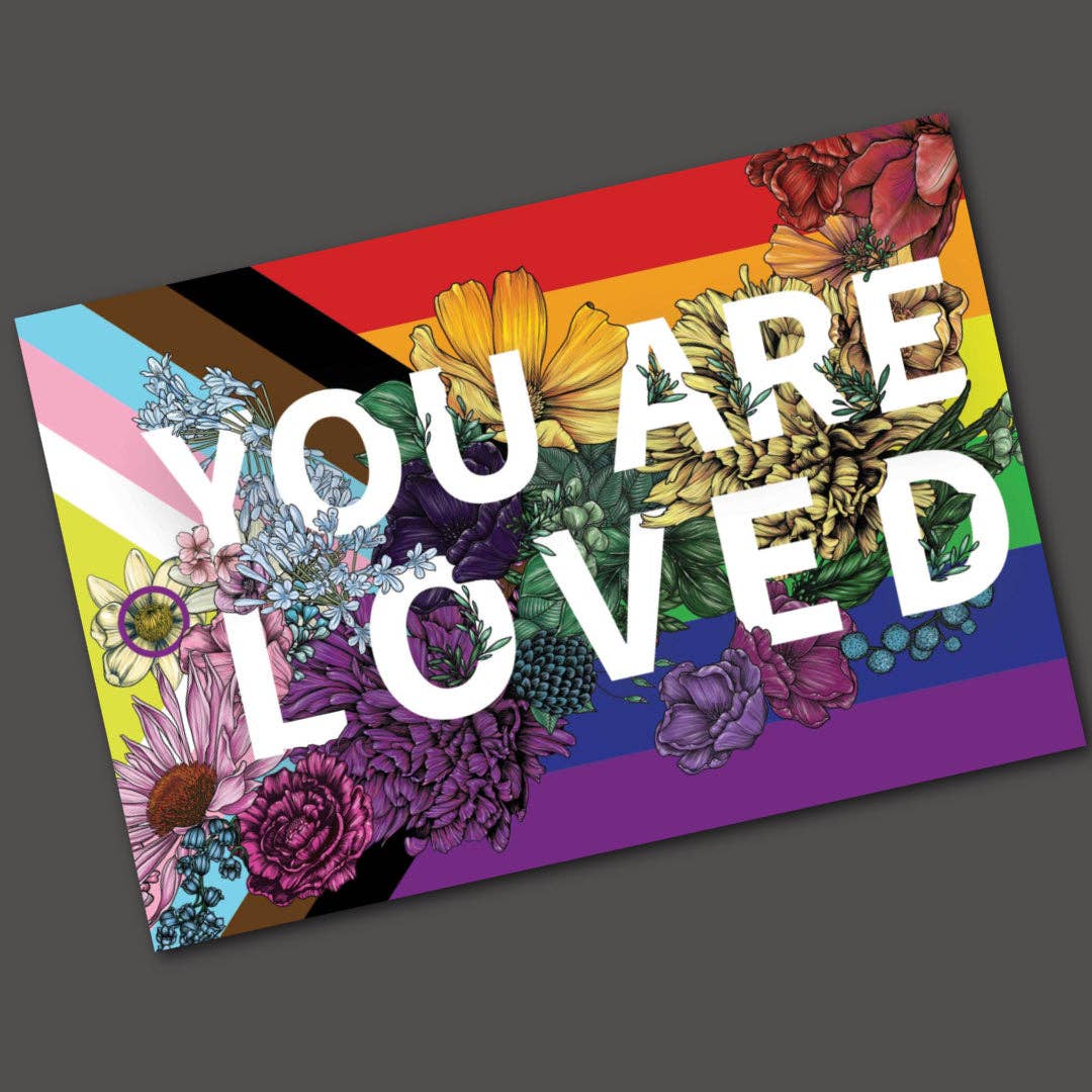 You Are Loved Sticker | LGBTQ Pride Gifts | Pride Flag Decal