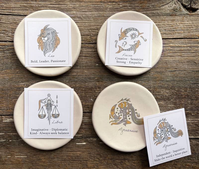 Round Dish: Zodiac & Astrological signs