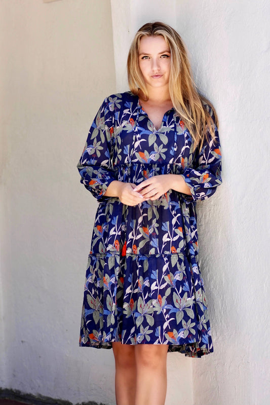 Camby Dress Navy Floral