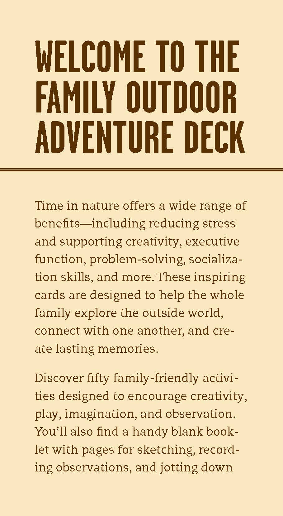 Family Outdoor Adventure Deck