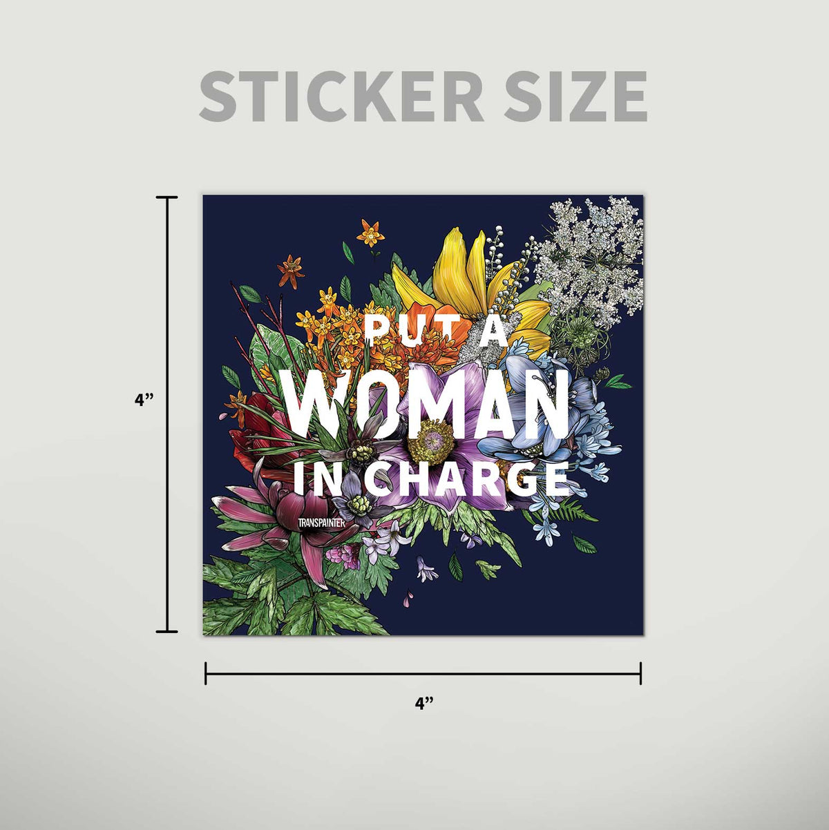 Put a Woman in Charge Bumper Stickers | Feminist Sticker