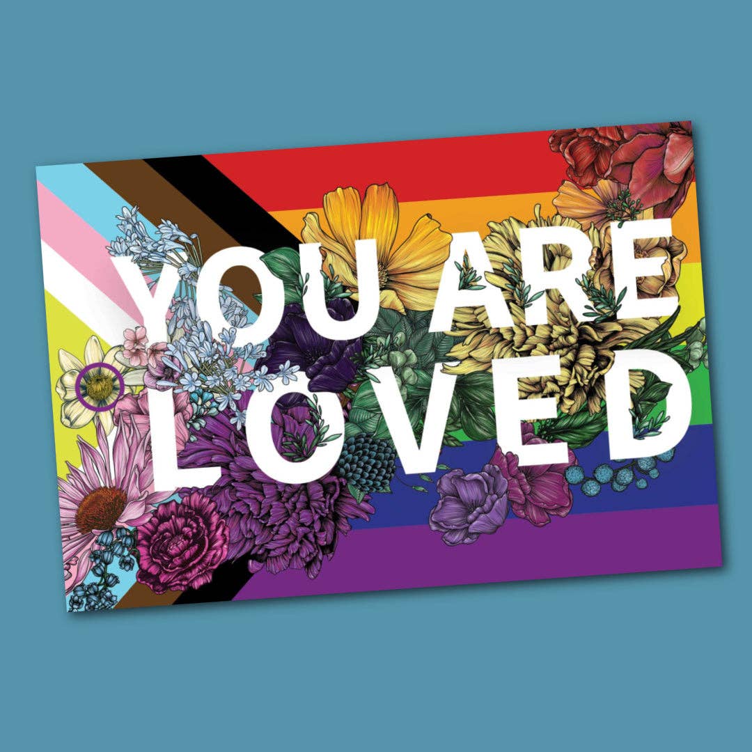 You Are Loved Sticker | LGBTQ Pride Gifts | Pride Flag Decal