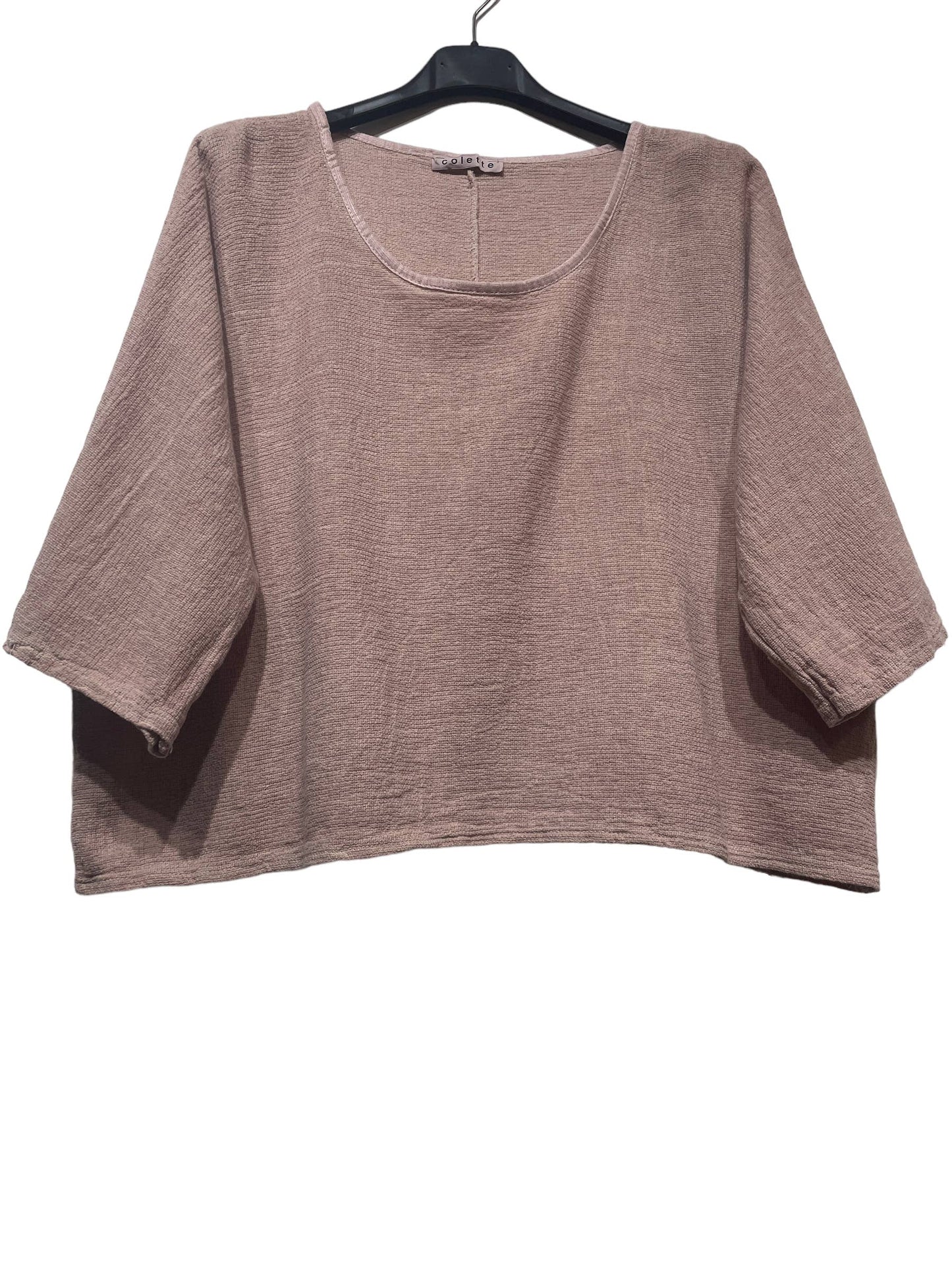 1973 INGRID WOMEN'S COTTON LINEN CROP TOP