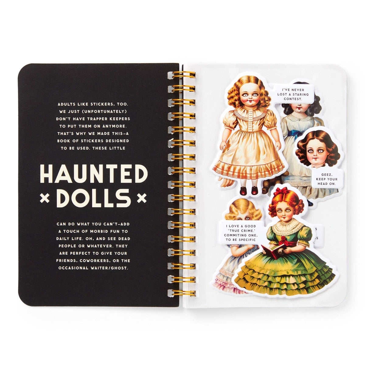 Brass Monkey Haunted Dolls Sticker Book