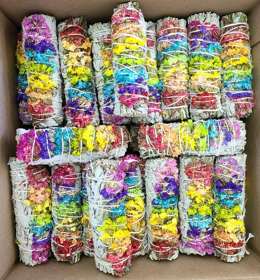 Rainbow Aura Sage Stick Smudge | Aura Cleansing, Guidance
