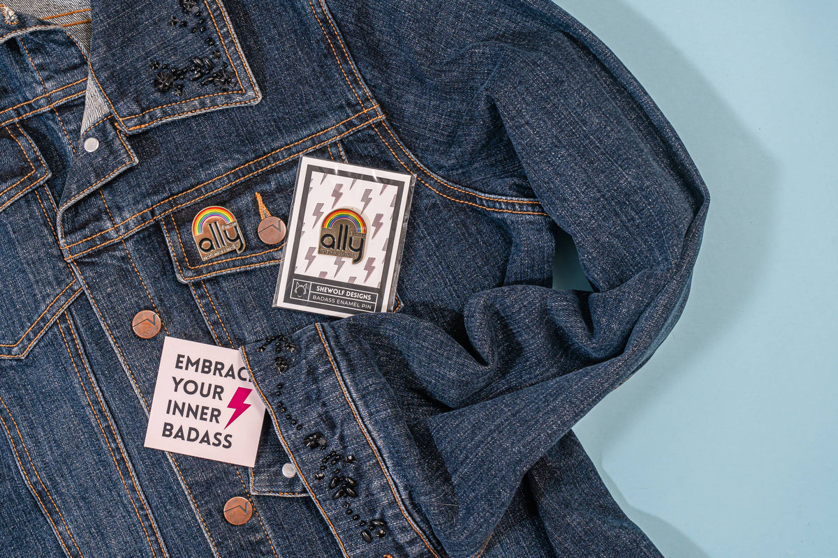 Pin: I'm an Ally LGBTQ+ Support Gay Rights Accessory