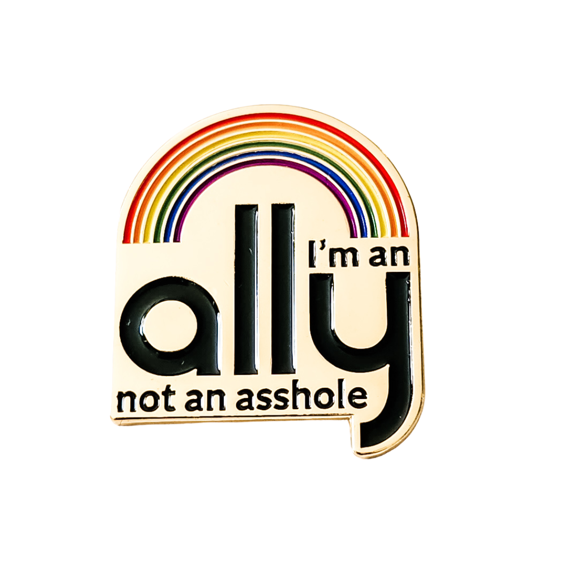 Pin: I'm an Ally LGBTQ+ Support Gay Rights Accessory