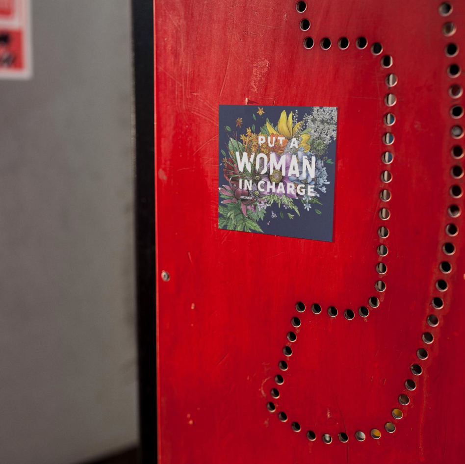 Put a Woman in Charge Bumper Stickers | Feminist Sticker
