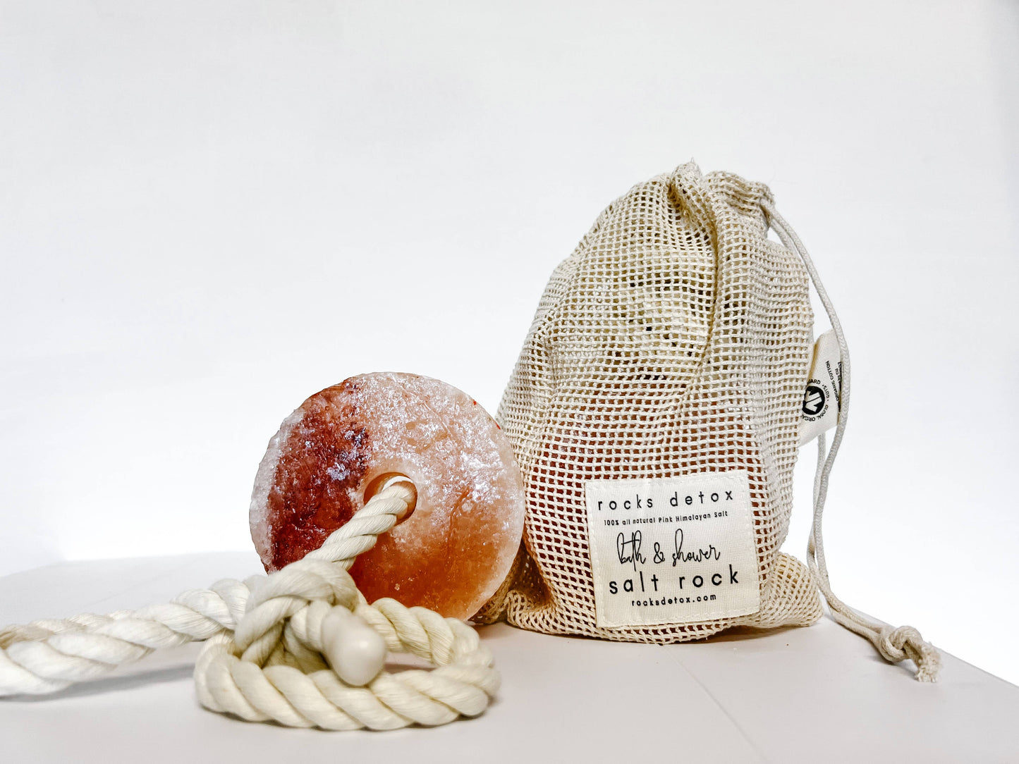 Smooth Pink Himalayan Salt Bath and Shower Rock