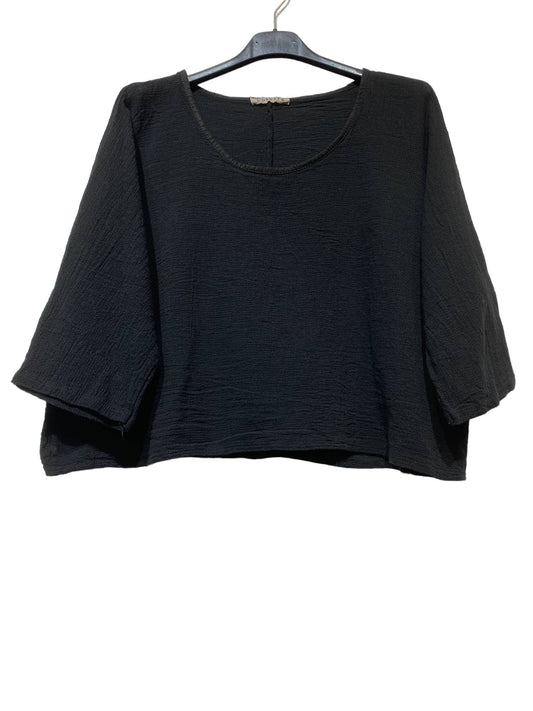 1973 INGRID WOMEN'S COTTON LINEN CROP TOP