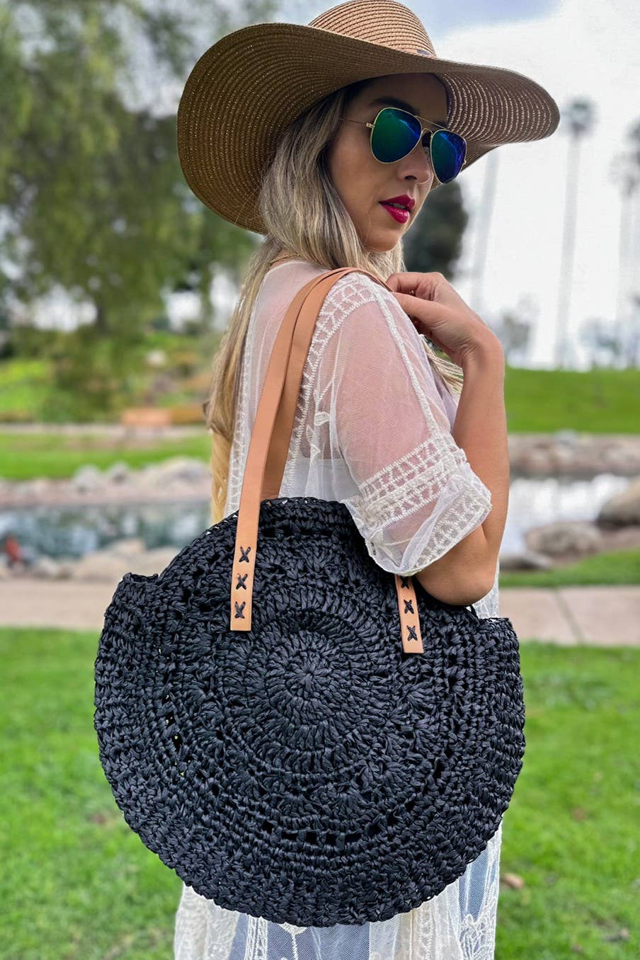 Straw Tote Bag – Summer Beach Everyday Bestseller