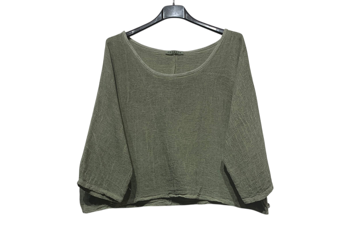 1973 INGRID WOMEN'S COTTON LINEN CROP TOP