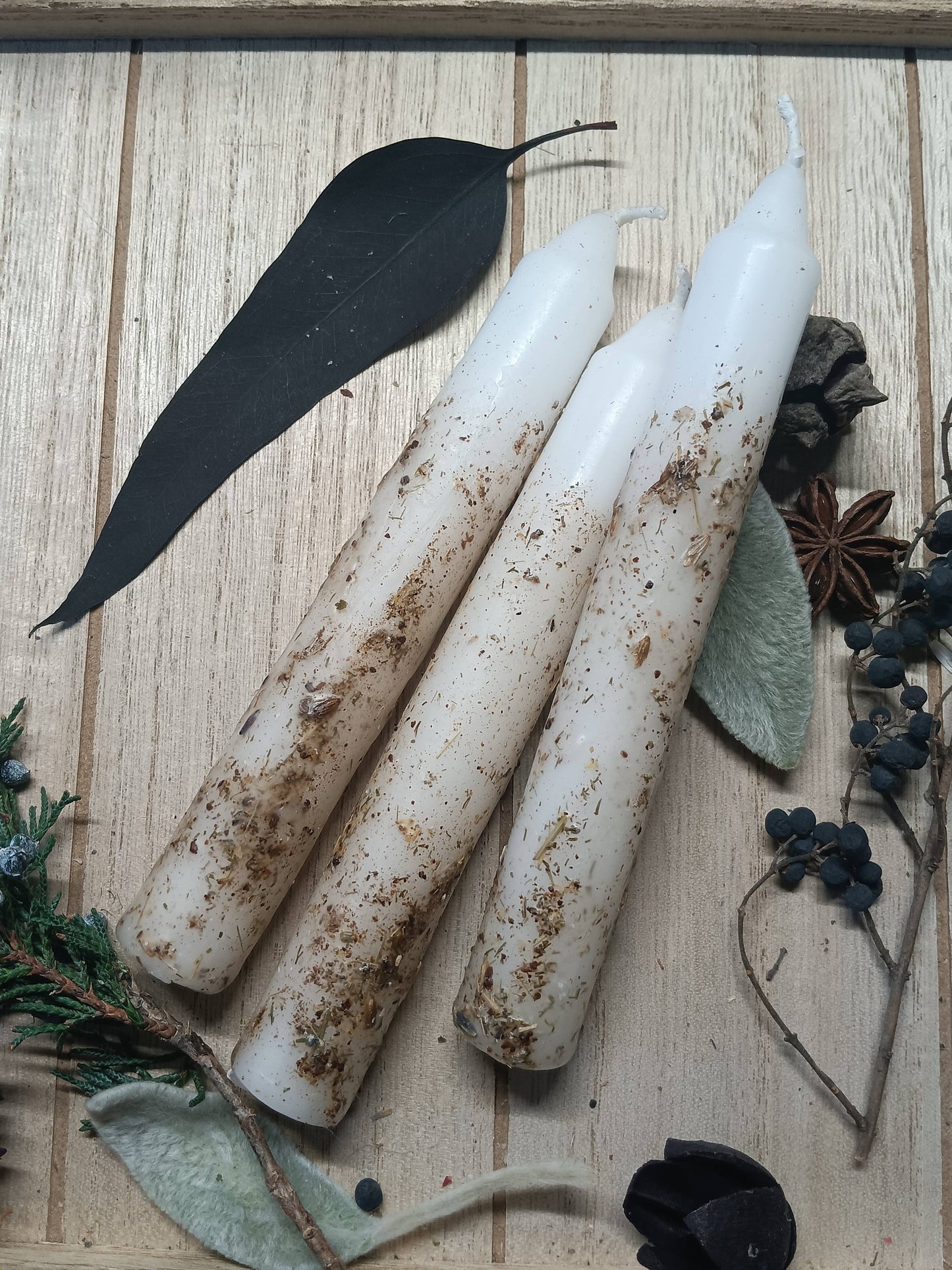 Elemental Herbal Intention 6 inch candle set
