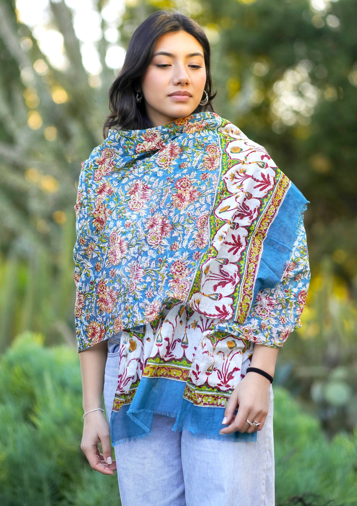 Nila Scarf/Sarong Large Teal